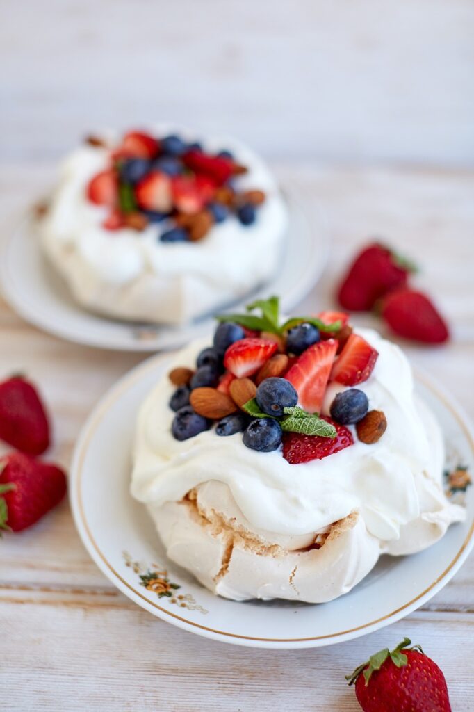 Australia and New Zealand Food Guide: cake, pavlova, dessert, berries, baked goods, pavlova, pavlova, pavlova, pavlova, pavlova