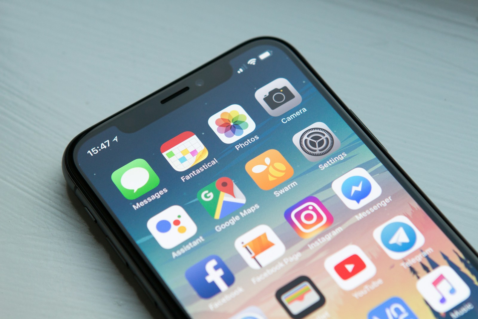 Best Travel Apps: space gray iPhone X