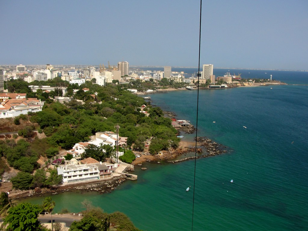 African Hidden Gems: dakar, senegal, view of the ocean and costal line of the city