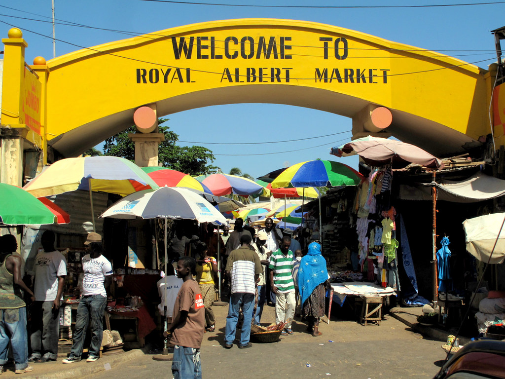 African Hidden Gems: street market, people walking